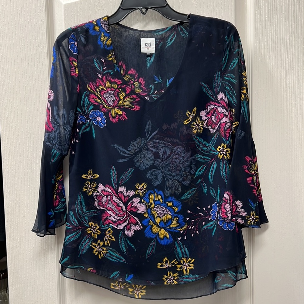 CAbi Olivia Blouse #3506 XS